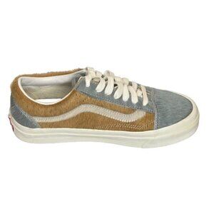 Vans Old Skool 36 DX Anaheim Factory Gray Pony Sneaker Women Sz 7 Mens Sz 5.5
